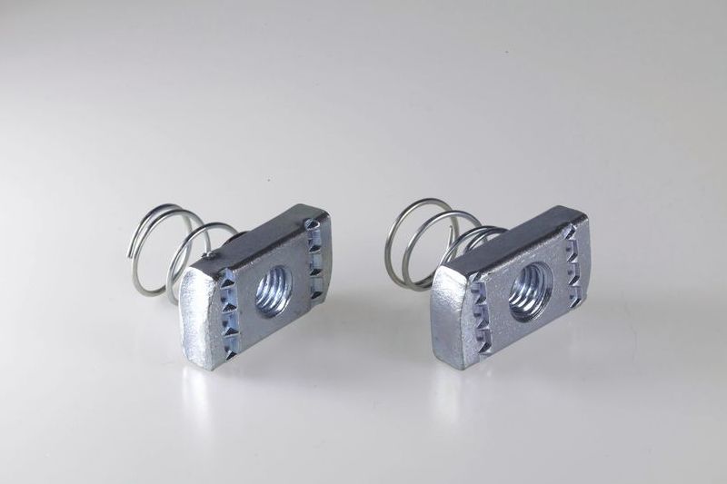 Rectangle spring nuts